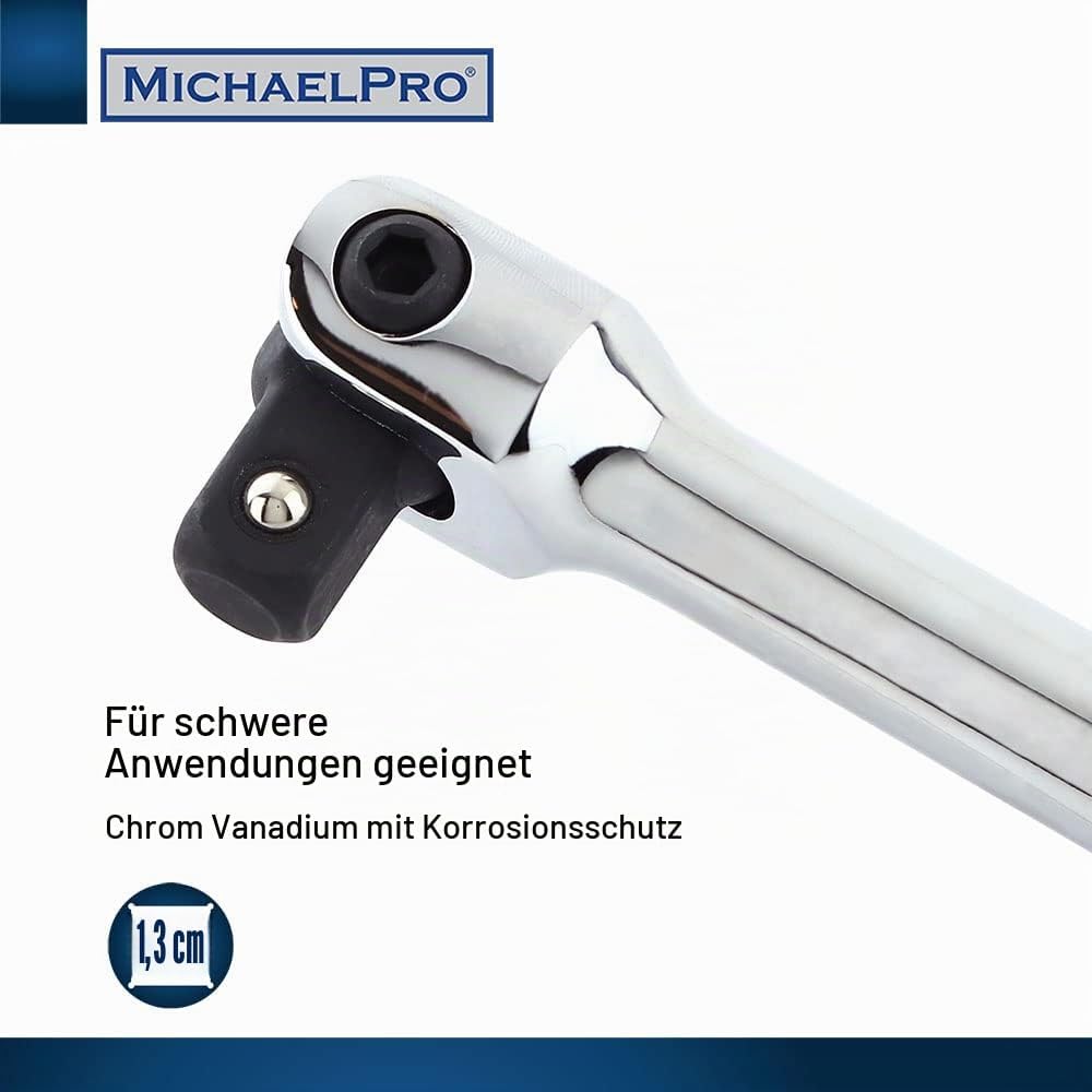 MichaelPro MP007003 1,27 cm Antriebsverlängerung Breaker Bar/Flex Griff, 45,7 cm Länge, verbinden Si