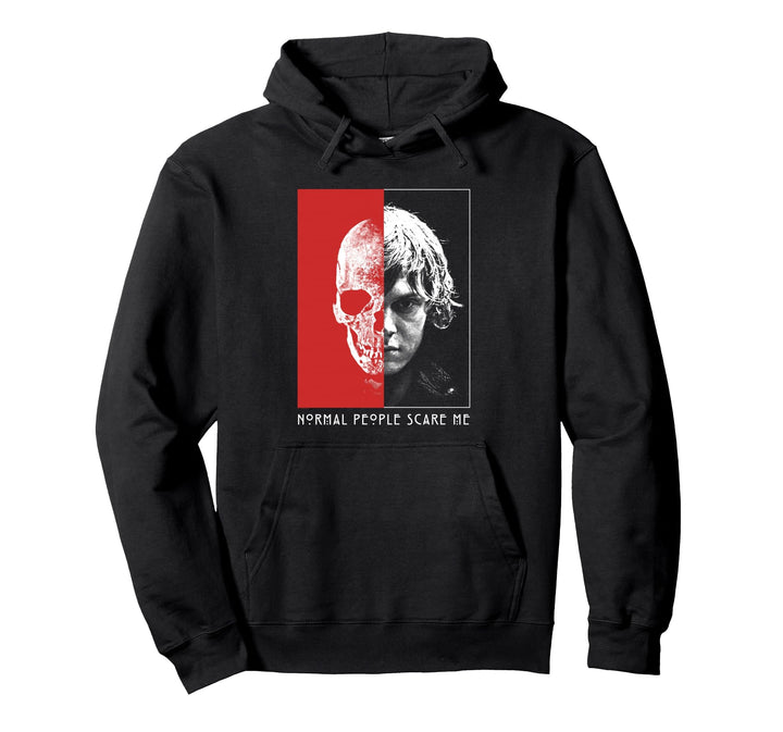American Horror Story Tate Halber Schädel Pullover Hoodie