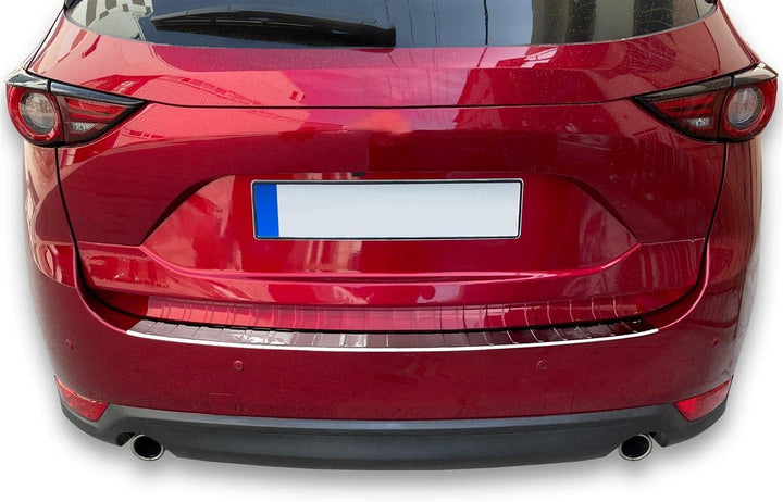 Ladekantenschutz Edelstahl CHROM kompatibel für MAZDA CX-5 II | ab BJ 2017 | mit Abkantung | premium