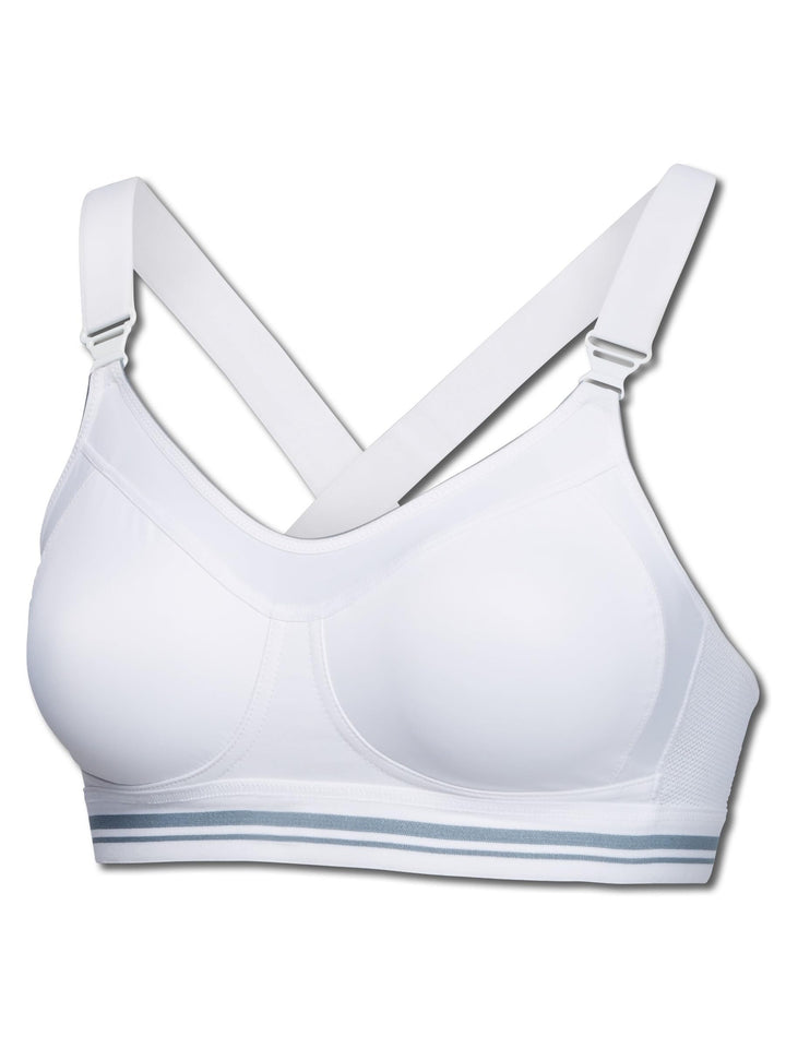 Schiesser Damen Sport-BH mit Cup und Stützfunktion -BH Active 75C Weiss, 75C Weiss