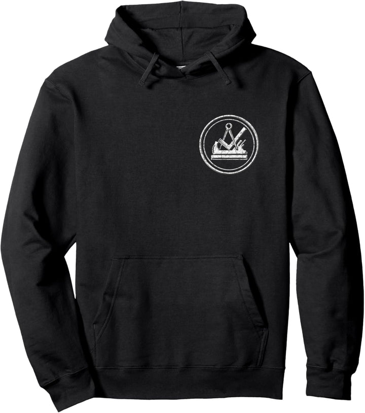 Tischler & Schreiner cooles rundes Zunftwappen auf Brust Pullover Hoodie
