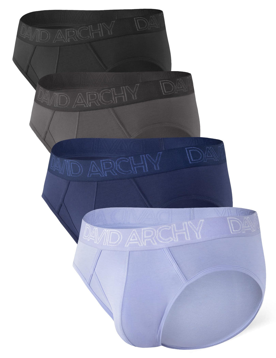 DAVID ARCHY Slip Herren Unterw Che mit Beutel Unterhosen Ultra Weiche und Atmungsaktive 4er Pack S S