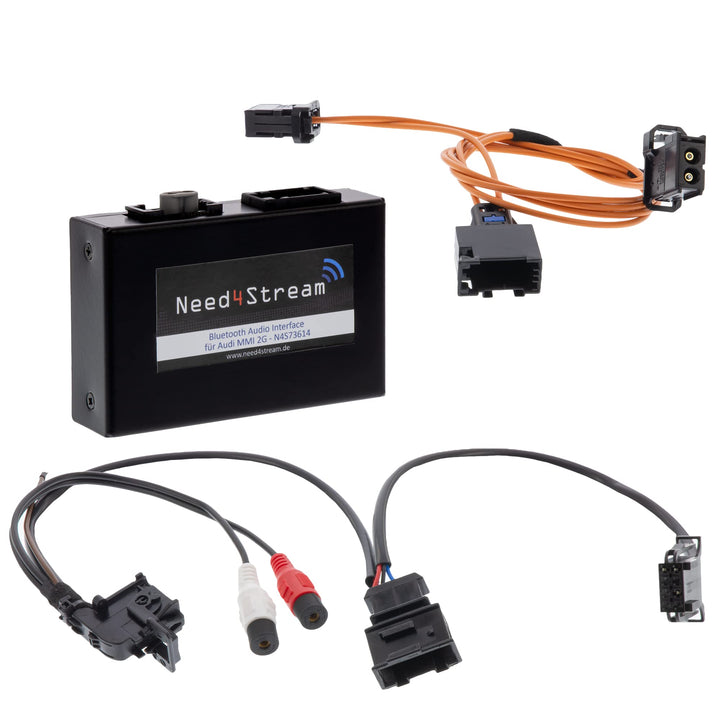 Need4Stream N4S73614 A2DP Bluetooth Audio Interface mit Titelanzeige für MMI 2G, kompatibel mit Audi