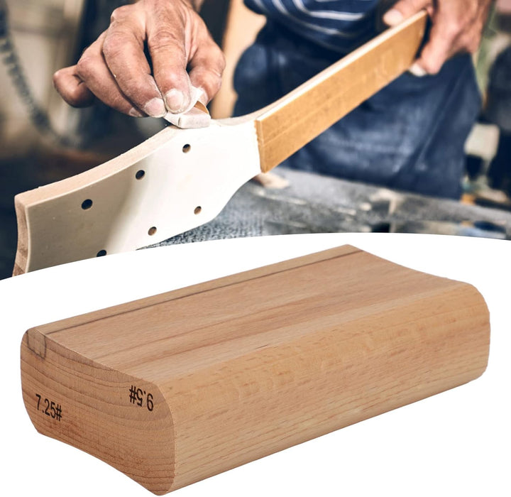 Gitarrenholz-Radius-Schleifblock, lange Lebensdauer, einfache Bedienung, Rillen-Design, Gitarren-Rad