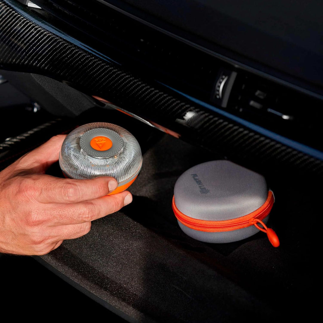 FlashLED Notlicht V16 DGT 3.0 mit Hülle, mit Geolokalisierung, App inklusive, SIM-Karte und kostenlo
