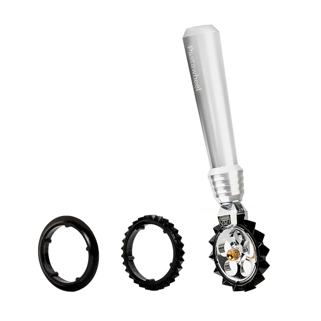 Marcato Pastawheel - Teigrädchen Silber Schwarz, Schwarz