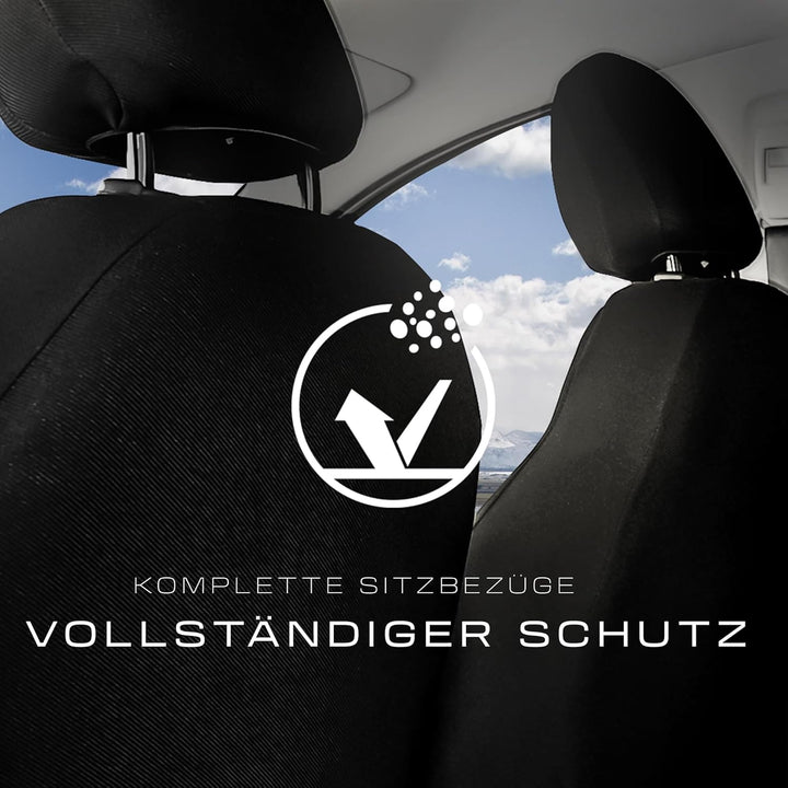 MOTOS Universal-Sitzbezüge Auto für Ford Mondeo Autositzbezüge mit aktivem Airbag-System, dreilagige