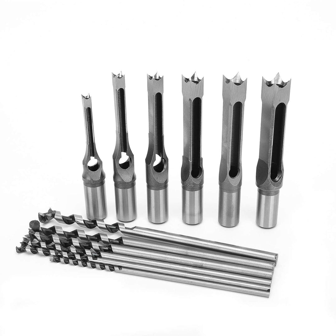 Meisselbohrer, Sägebohrer 6Pcs/Set Schneckenbohrer Stahl für die Holzbearbeitung