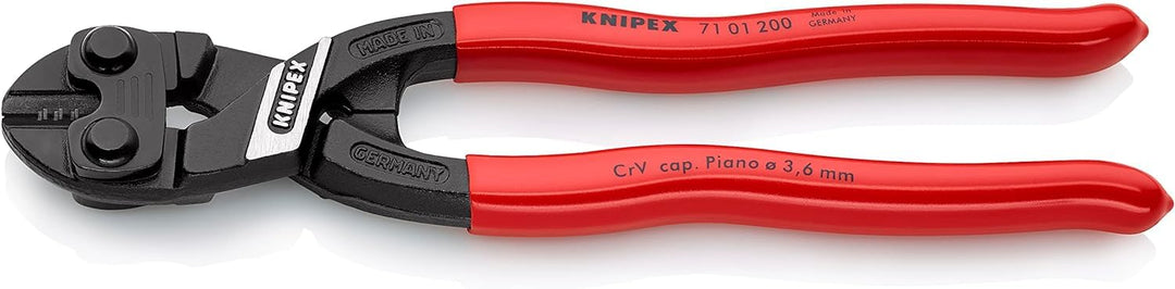 Knipex CoBolt® Kompakt-Bolzenschneider schwarz atramentiert, mit Kunststoff überzogen 200 mm (SB-Kar