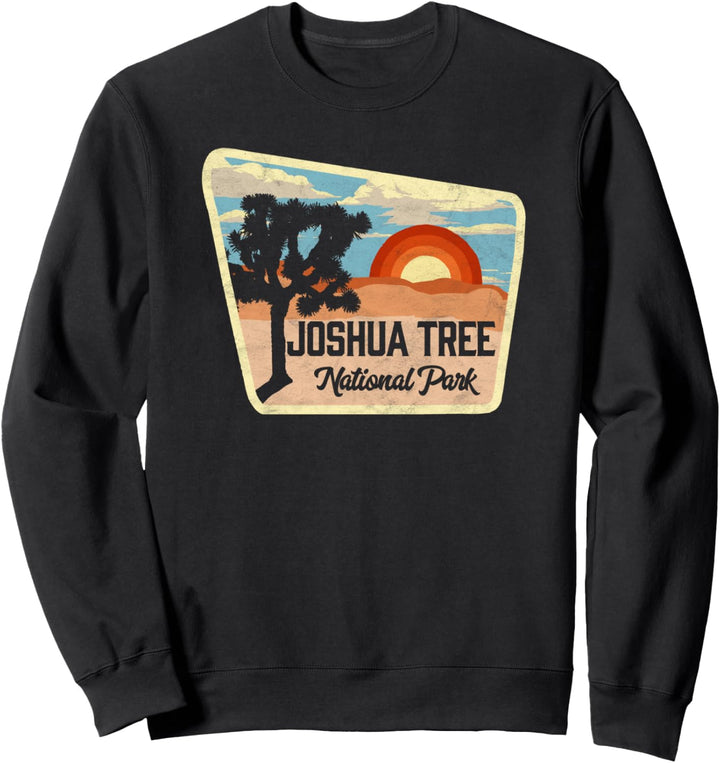 Joshua Tree National Park Retro Sign Souvenir Graphic Sweatshirt