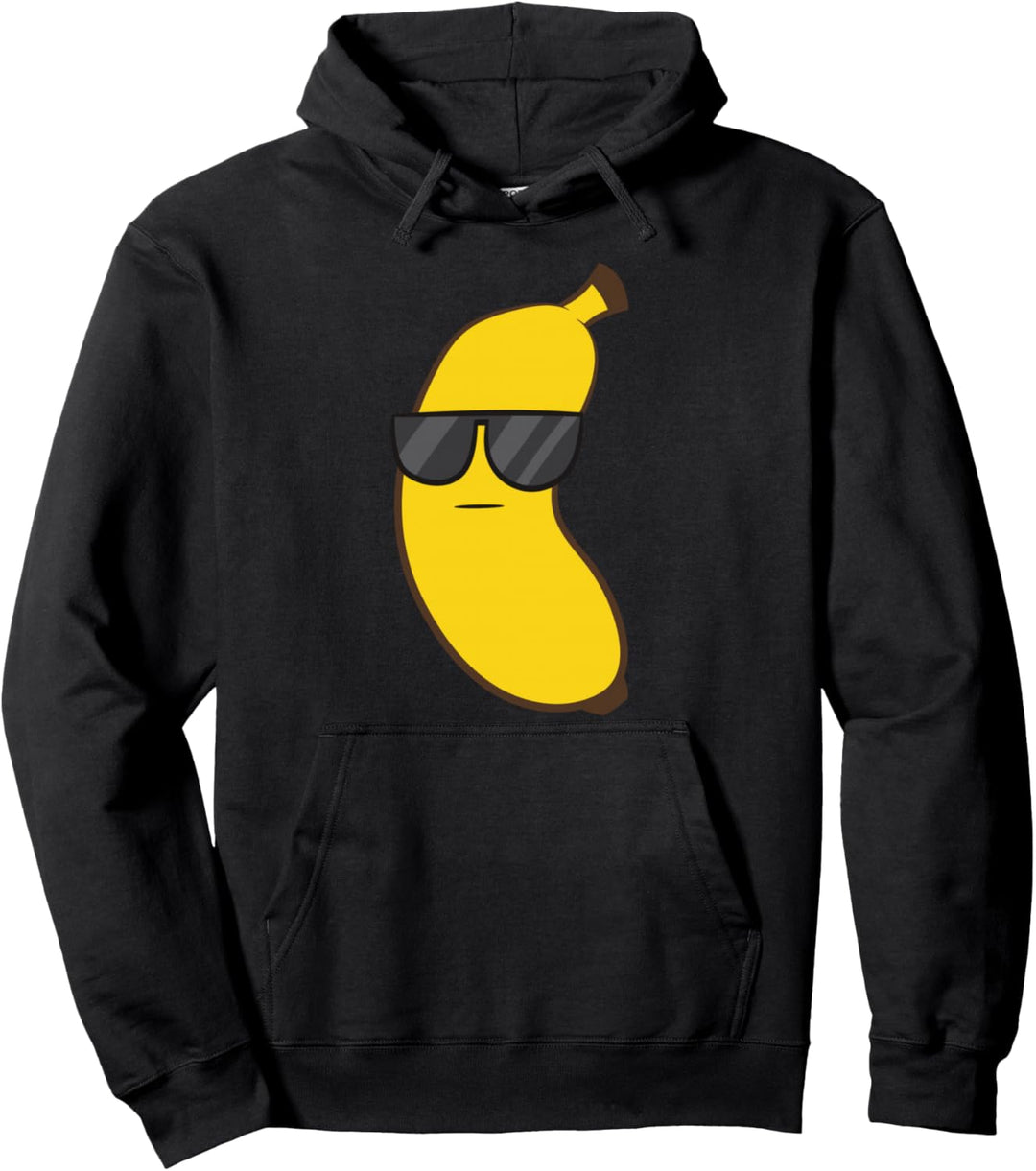 Banane mit Sonnenbrille Süsse Kawaii Banane Pullover Hoodie