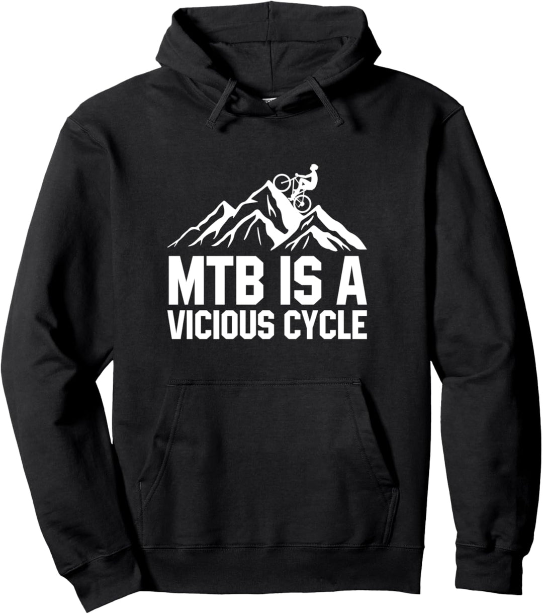 Lustiges Mountainbike-Zitat für Herren und Damen, MTB, Mountainbiker Pullover Hoodie