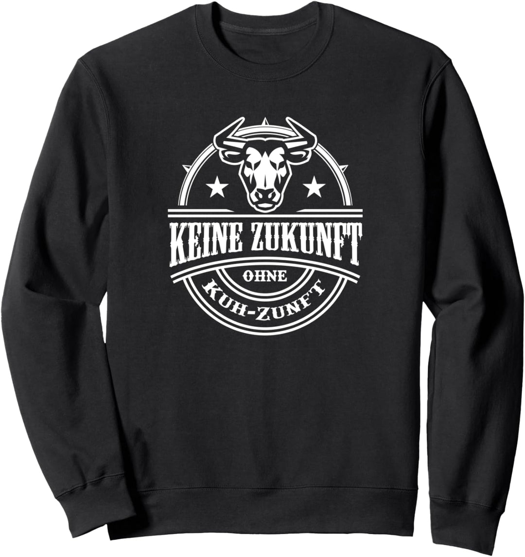 Landwirt Rinder Kuh Motiv mit Spruch für Bauern Sweatshirt