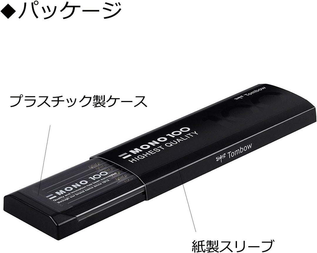 Tombow MONO-100-7H Bleistift Mono 100 Härtegrad 7H, 12-er Set, Härtegrad 7H