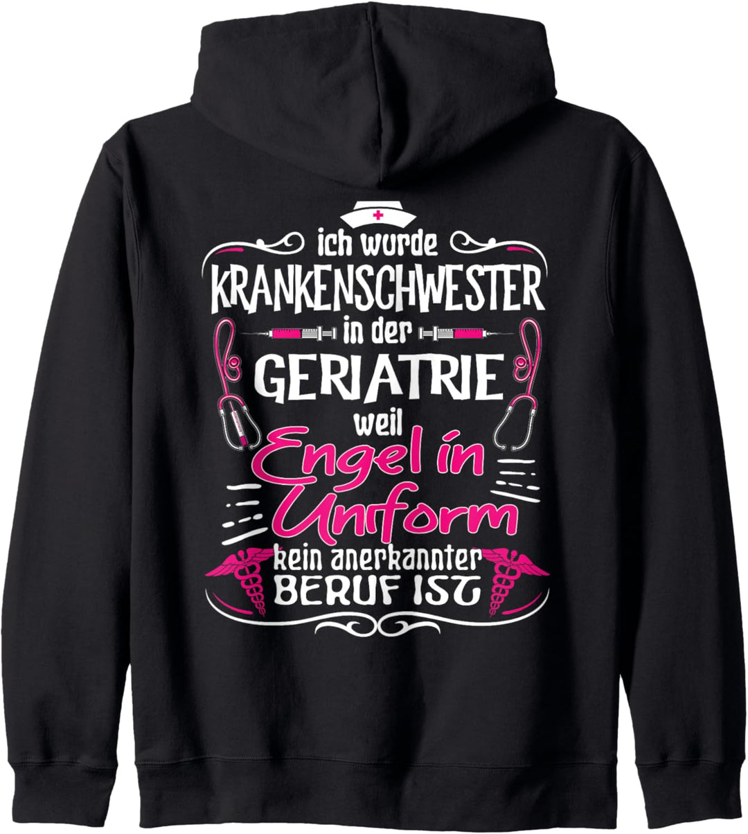 Krankenschwester Geriatrie Krankenpflegerin Kapuzenjacke