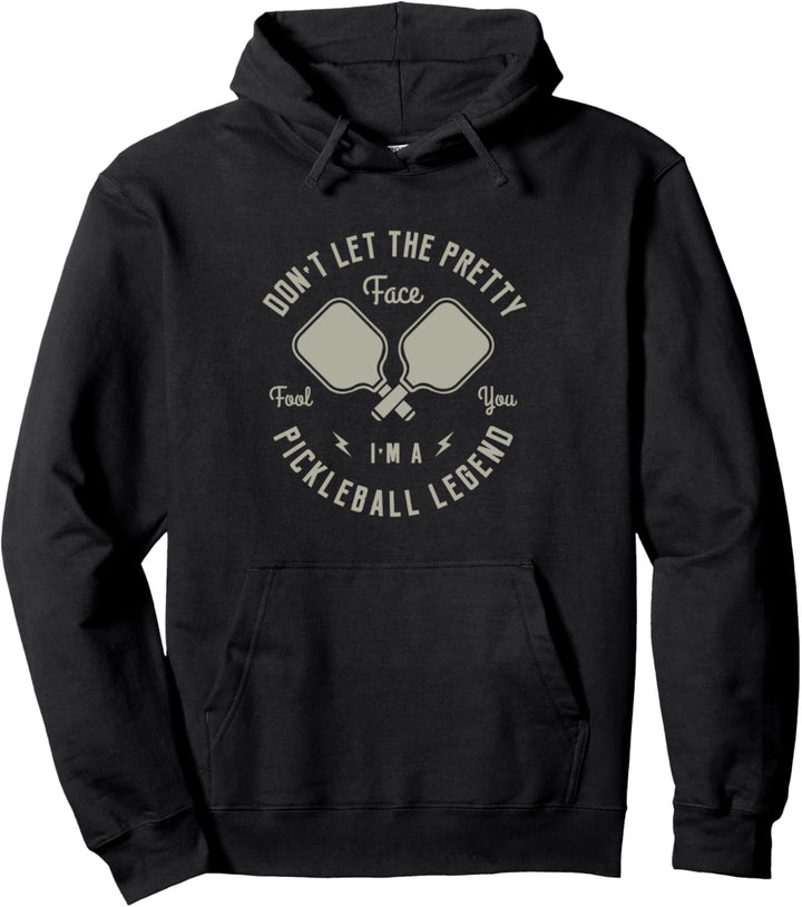 Pickleball Spieler Legende Ironic Ball Sports Pullover Hoodie