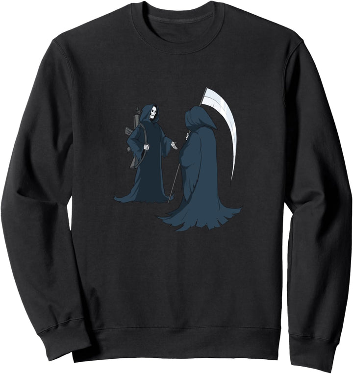 Gespiegelter Sensenmann Sweatshirt