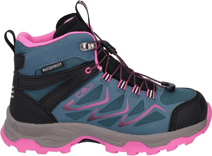 CMP Kinder Byne Mid WP Schuhe Wanderschuhe Trekkingschuhe 30 EU Blau Fluo Violett Lake Purple Fluo,