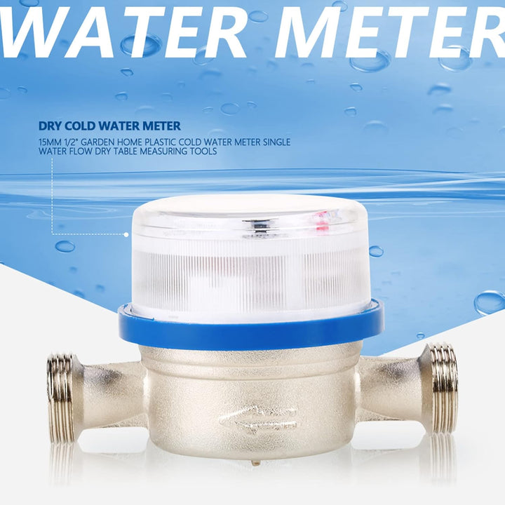 Wasserzähler, Wasserzähler, Durchflussmesser, Messgerät, Messflüssigkeitsdosierung, Anwendung, Trock