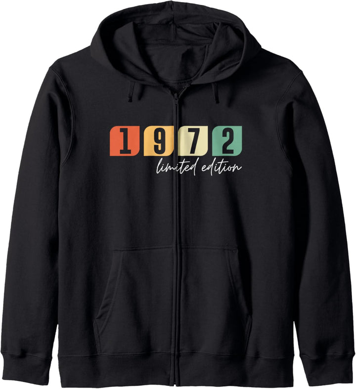 52. Geburtstag Mann Frau 52 Jahre 1972 Deko Lustig Geschenk Kapuzenjacke
