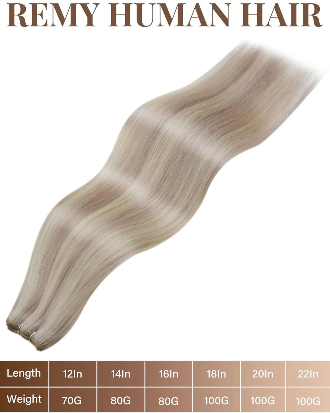 Hetto Extensions Echthaar Tressen Blond Extensions Tressen Echthaar Highlight Tressen Echthaar Exten