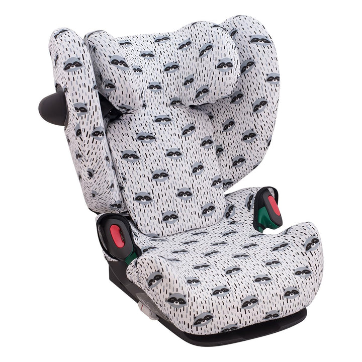JYOKO KIDS Bezug Kompatibel mit Cybex Solution G I-size (Raccoon)
