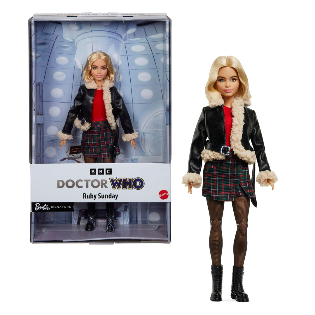Barbie Ruby Sunday Puppe, Dr. Who Sammelfigur, inspiriert durch die 14. Staffel der Serie, mit Puppe