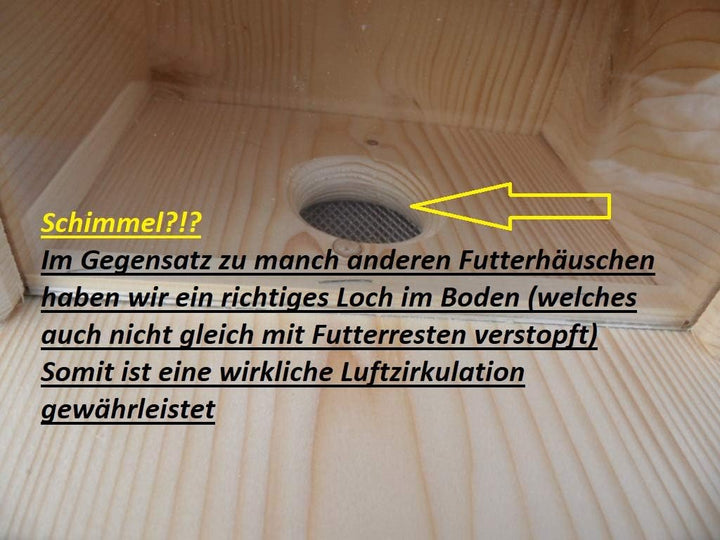 XXXL Echhörnchen Kobel/Futterhaus aus hochwertigem Vollholz, hochwertig Imprägniert, deutsches Quali