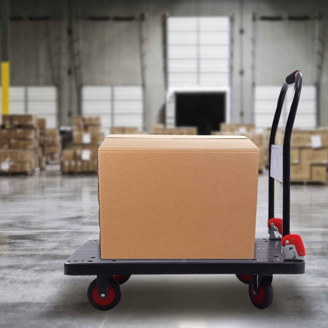Transportwagen, Sackkarre, Klappbarer Einhand-Klappwagen, 400 kg, Plattformwagen, Geräuscharmer Wage