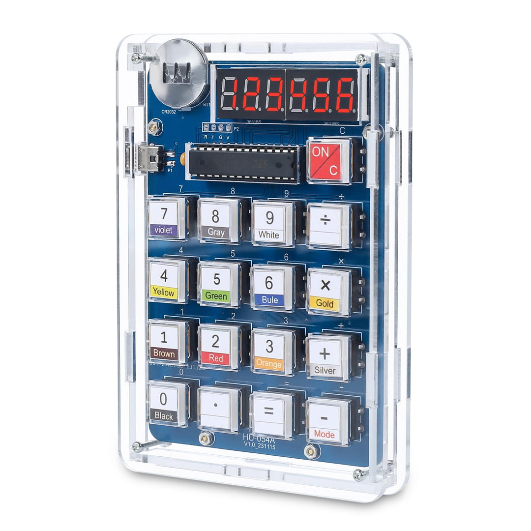 DONGKER DIY Lötübungsset, 6 Ziffern Lötprojekt Kit, DIY Löt Bausatz kit mit Display, Elektronische K