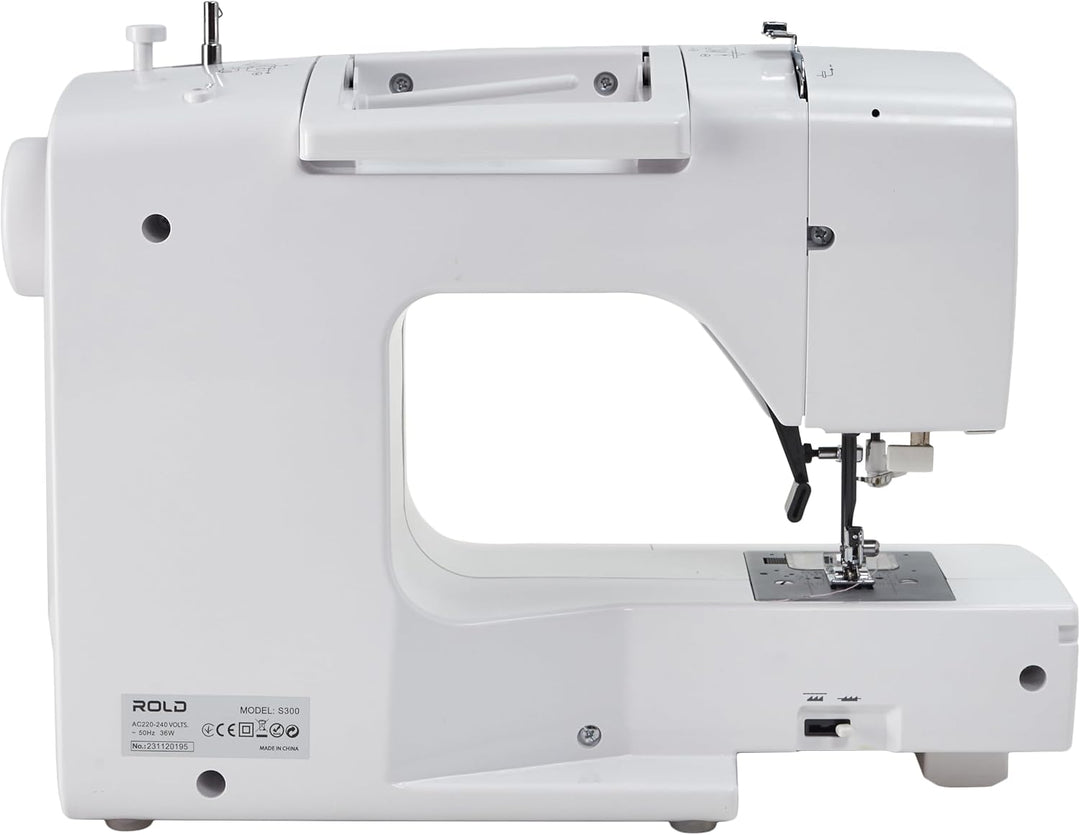 Rold S300 Computer Nähmaschine mit Anschiebetisch | 190 Nähstiche zum Nähen aller Arten von Stoffen.