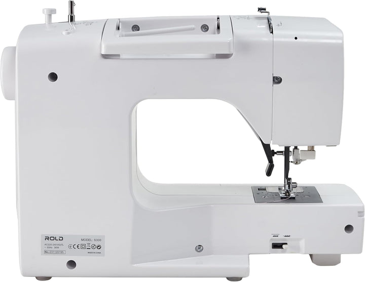 Rold S300 Computer Nähmaschine mit Anschiebetisch | 190 Nähstiche zum Nähen aller Arten von Stoffen.