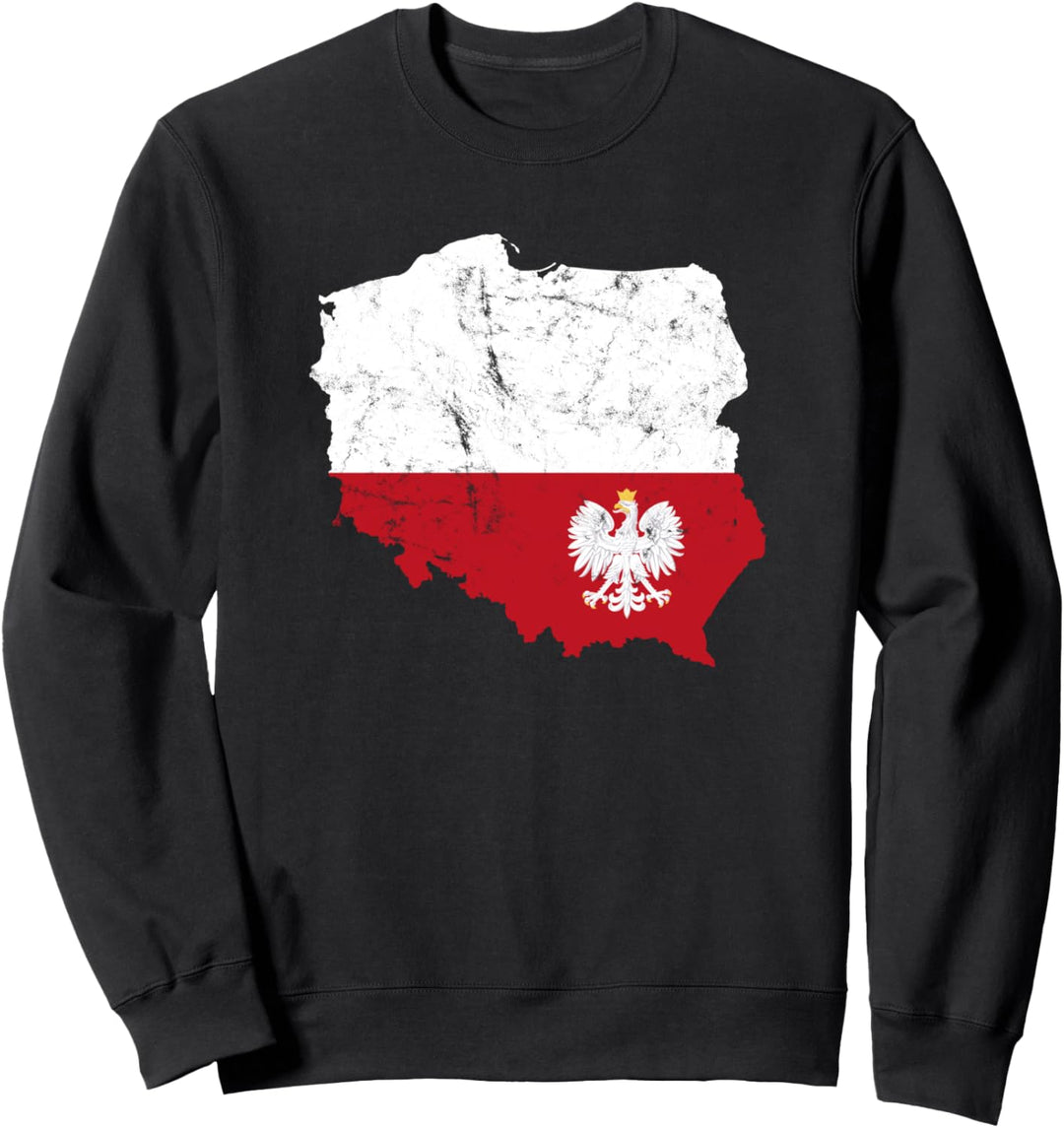 Polska T-Shirt Polnischer Adler Flagge Polen Sweatshirt