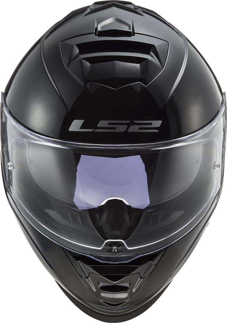 LS2, Integraler Motorradhelm STORM SOLID Gloss Black, XS, XS