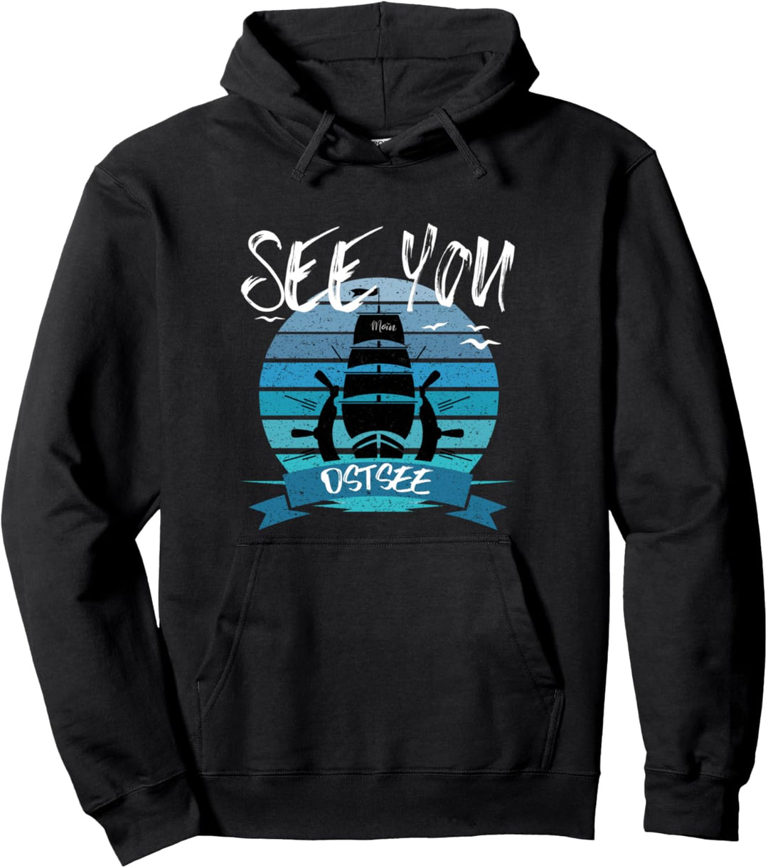 Moin Ostsee Segelschiff Ostseeküste Inseln Kapitän Seemann Pullover Hoodie