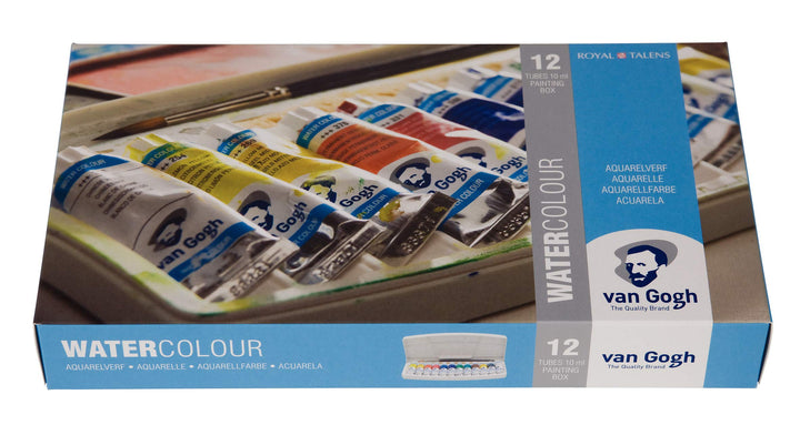 Van Gogh Talens Watercolor 10 ml, 12 Tube Pocket Box Set by Talens