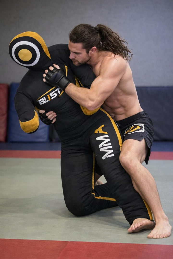 Blist Schaufensterpuppe, Judo, Boxen, JJJ, Stehend auf Leinwand (leer) schwarz / gelb 59" (Inches),