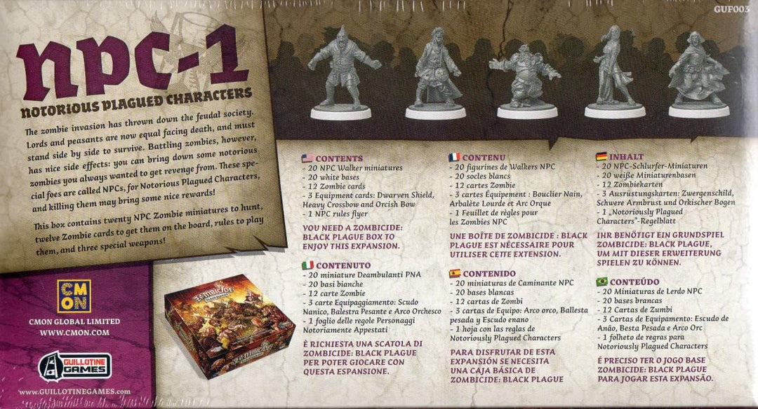Zombicide Black Plague: N.P.C. 