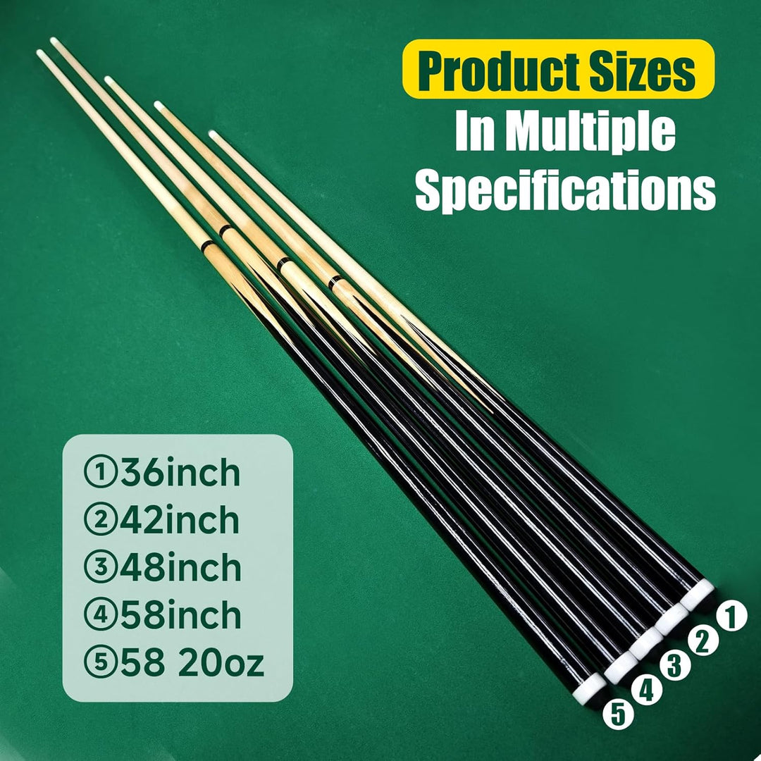 HMQQ Billardqueue-Stick/Billairds Queue-Stick (Pool Stick 58 Zoll 2er Set 4er Set/4er Set/4er Set 20