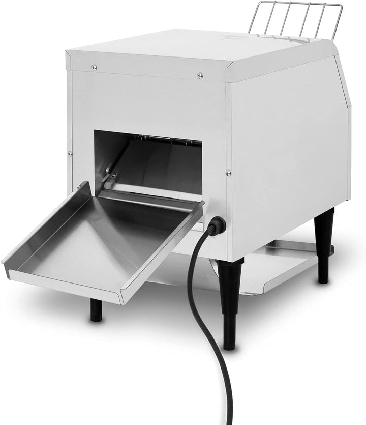 vertes Durchlauftoaster Toaster mit Laufband aus Edelstahl (1340W, 230V, Gastro Profi für Toast und