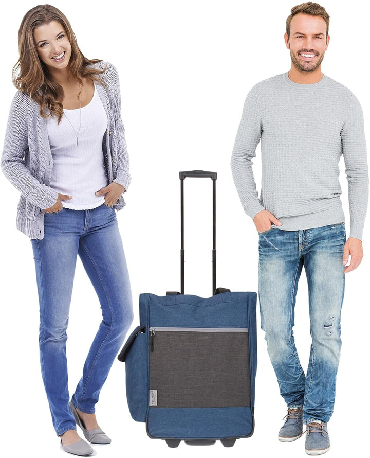Alessandro Einkaufsroller Shoppingtrolley Einkaufstrolley (12894 Dark Blue), XL