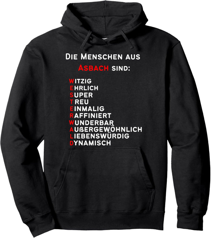 Asbach im Westerwald - das Asbach Westerwald Pullover Hoodie