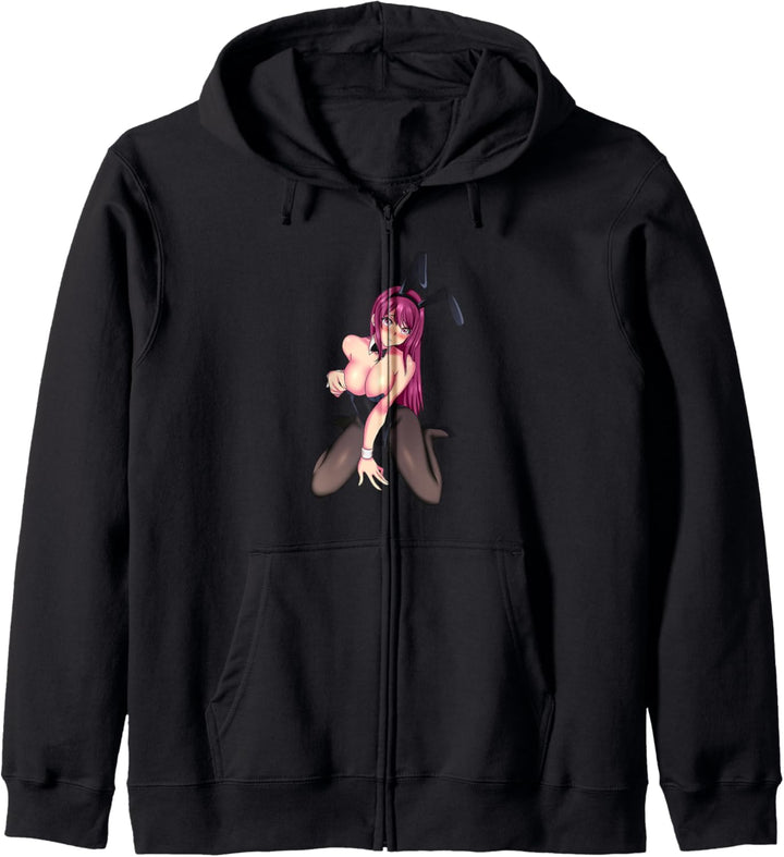 Perfektes japanese Anime und Manga kawaii bunny Mädchen Kapuzenjacke