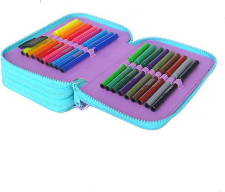 CoolPack XXL Federtasche Federmappe 3-Fach Schulstiftetui, dreifaches Federmäppchen, Federmäppchen f