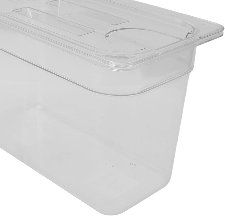 Kochbehälter, 6,9 L, Transparente Behälter für Langsames Kochen mit Deckel, Sous-Vide-Behälter, Hitz