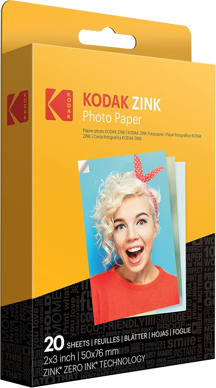 KODAK Step Touch 13MP Digitalkamera & Instant-Drucker mit 3,5"-LCD-Touchscreen-Display (Weiss) Reise