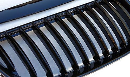 Kühler- Sport- Front- Rippen- Grill Schwarz Glanz Eintragungsfrei Set