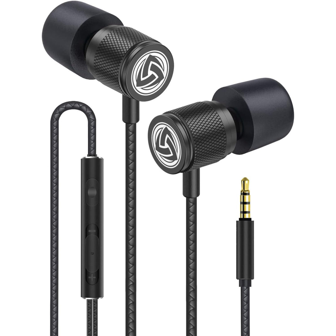 LUDOS Ultra Kopfhörer In Ear Ohrhörer mit Kabel und Mikrofon, Kristallklarer Klang, Ausgewogene Höhe