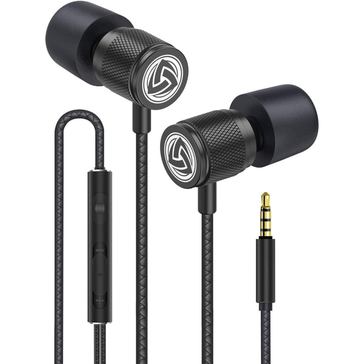 LUDOS Ultra Kopfhörer In Ear Ohrhörer mit Kabel und Mikrofon, Kristallklarer Klang, Ausgewogene Höhe