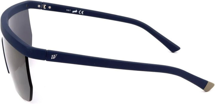 Web Unisex-Erwachsene WE0221 91C 00 Brillengestelle, Blau (Blu OpFumo Specchiato), 0.0